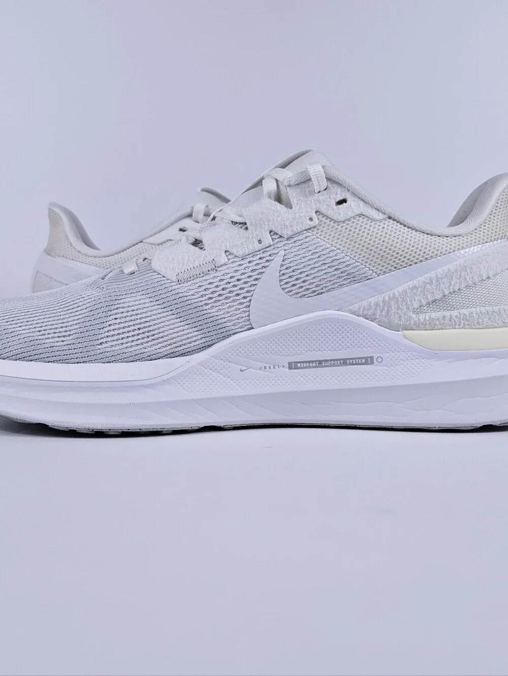 Nike Structure 25 Mens 11 Stability Cushion Support Road Running Shoe White